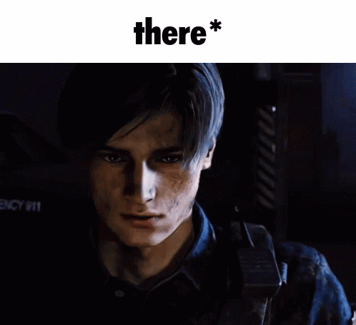 A Close Up Of A Man 'S Face With The Words " There * " Above Him GIF