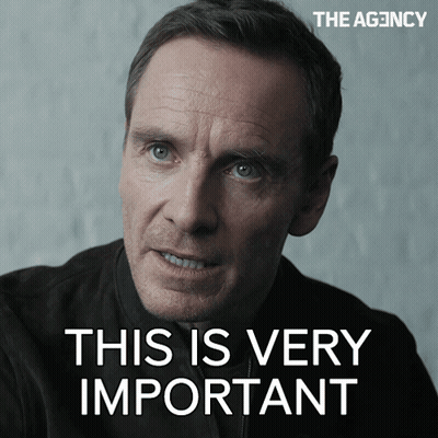 A Close Up Of A Man 'S Face With The Words " This Is Very Important " Above Him GIF