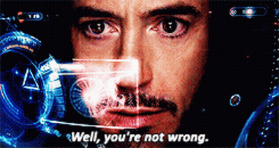 A Close Up Of A Man 'S Face With The Words Well You 'Re Not Wrong Behind Him GIF