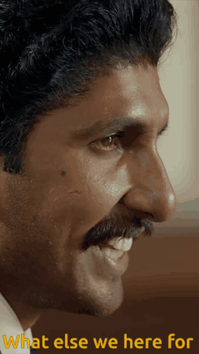 A Close Up Of A Man 'S Face With The Words " What Else We Here For " Below Him GIF