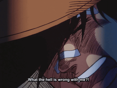 A Close Up Of A Man 'S Face With The Words " What The Hell Is Wrong With Me " GIF