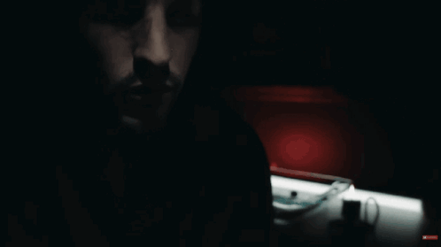 A Close Up Of A Man 'S Face With The Words Yeah Get Some Good Sleep GIF