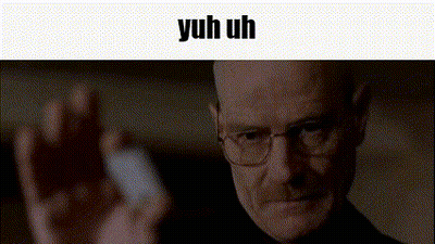 A Close Up Of A Man 'S Face With The Words Yuh Uh Above Him . GIF