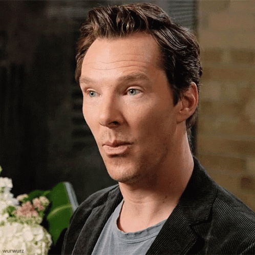 A Close Up Of A Man 'S Face With Wurwurz Written On The Bottom GIF
