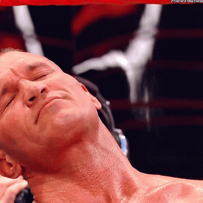 A Close Up Of A Man 'S Neck With The Hashtag #Thenextbig Thing Visible GIF