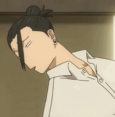 A Close Up Of A Man 'S Neck With The Number 10 Visible GIF