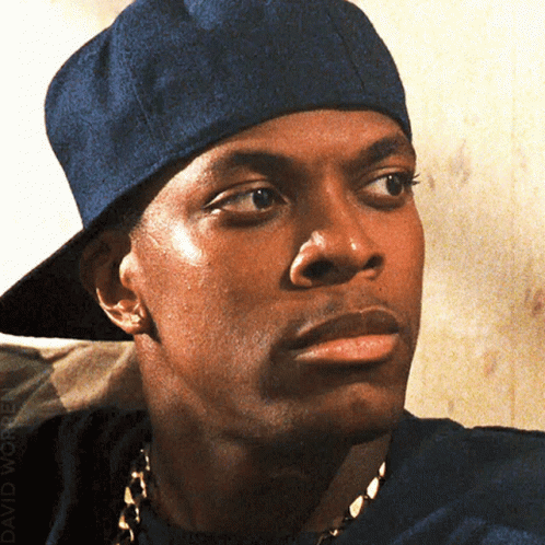 A Close Up Of A Man Wearing A Blue Hat With The Name David Written Below Him GIF