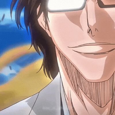 A Close Up Of A Man Wearing Glasses And A White Shirt GIF