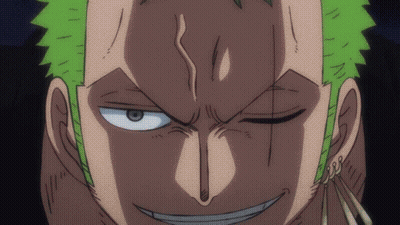 A Close Up Of A Man With Green Hair GIF