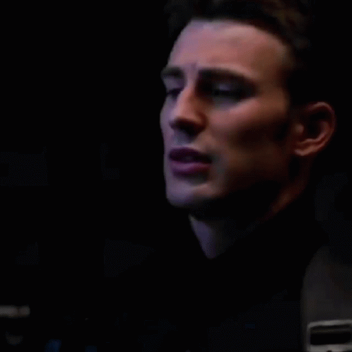 A Close Up Of A Man With The Words " Cause I 'M In Charge " GIF