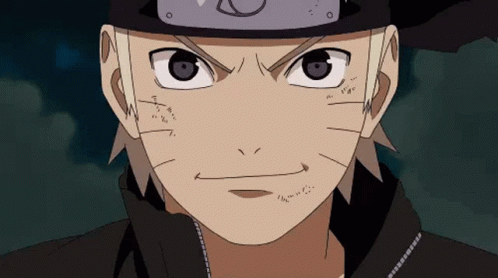 A Close Up Of A Naruto Character 'S Face With A Serious Look On His Face GIF