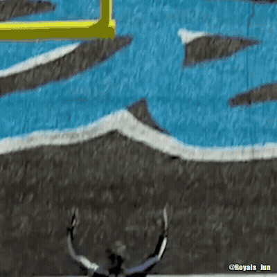 A Close Up Of A Painting With The Words @Royals Jun On The Bottom GIF