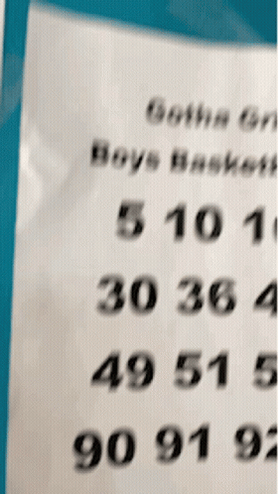 A Close Up Of A Paper That Says Gotta Get Boys Baskets GIF