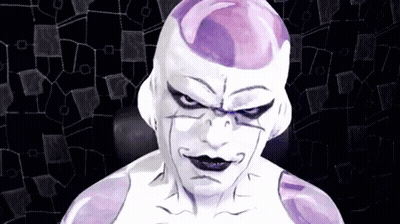 A Close Up Of A Person Dressed As A Cartoon Character With A Purple Head . GIF