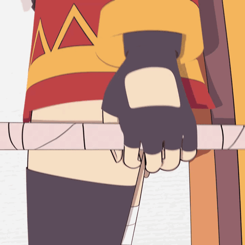 A Close Up Of A Person Holding A Stick GIF