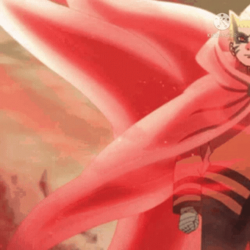 A Close Up Of A Person In A Red Cape With A Red Background . GIF