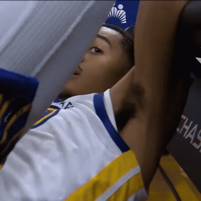 A Close Up Of A Person 'S Armpit With The Word Chase On The Back GIF