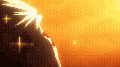 A Close Up Of A Person 'S Back With A Cross In The Background GIF