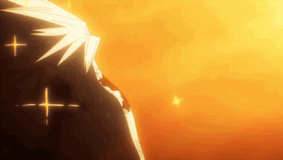 A Close Up Of A Person 'S Back With A Few Stars Coming Out Of It GIF
