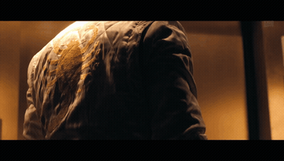 A Close Up Of A Person 'S Back With A Stain On It GIF