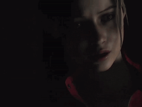 A Close Up Of A Person 'S Ear And Neck In The Dark . GIF