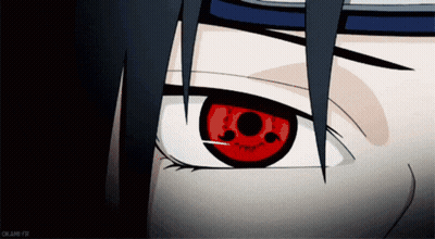 A Close Up Of A Person 'S Eye With A Black Background And A Watermark That Says Okami99 GIF