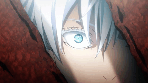 A Close Up Of A Person 'S Eye With A Blue Iris GIF