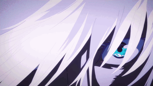 A Close Up Of A Person 'S Eye With A Blue Pupil GIF