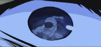 A Close Up Of A Person 'S Eye With A Circle In It GIF