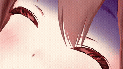 A Close Up Of A Person 'S Eye With A Purple Background GIF