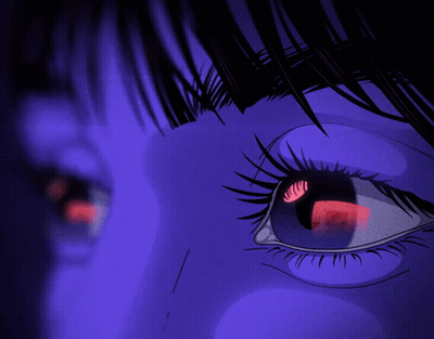 A Close Up Of A Person 'S Eye With A Reflection Of A Phone In It GIF