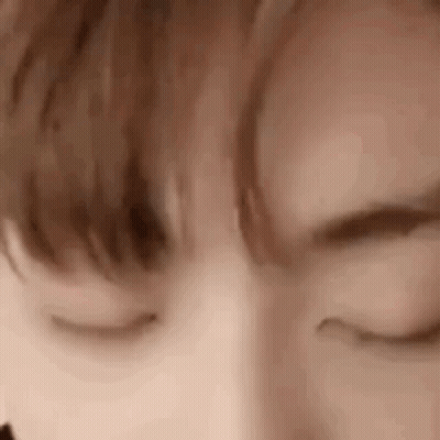 A Close Up Of A Person 'S Eyes Closed . GIF