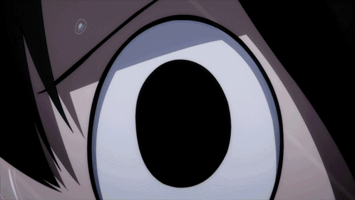 A Close Up Of A Person 'S Eyes With A Black Circle In The Center GIF