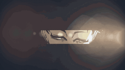 A Close Up Of A Person 'S Eyes With A Light Shining Through Them GIF