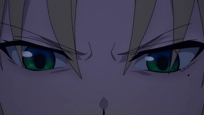 A Close Up Of A Person 'S Eyes With A Purple Background GIF