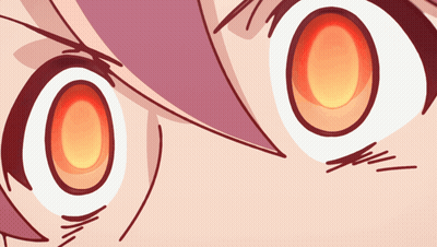 A Close Up Of A Person 'S Eyes With A Red Center GIF