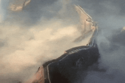 A Close Up Of A Person 'S Face In A Foggy Area GIF