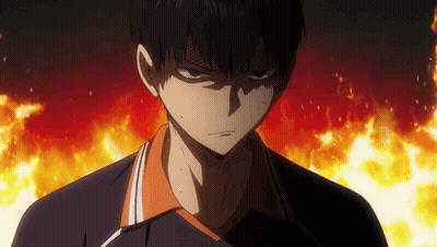 A Close Up Of A Person 'S Face In Front Of A Fire Background GIF
