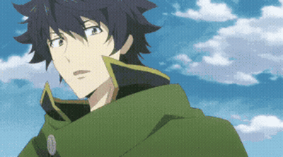 A Close Up Of A Person 'S Face With A Blue Sky Behind Them GIF