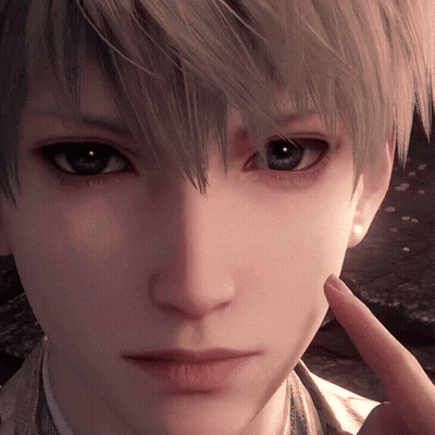 A Close Up Of A Person 'S Face With A Finger Pointing To It GIF