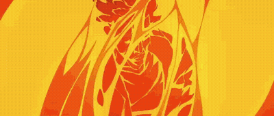 A Close Up Of A Person 'S Face With A Fire Coming Out Of It . GIF