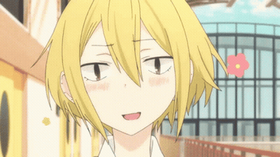 A Close Up Of A Person 'S Face With A Flower In The Background GIF