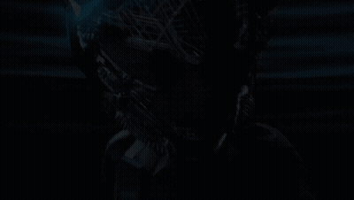 A Close Up Of A Person 'S Face With A Grid On It GIF