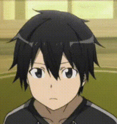 A Close Up Of A Person 'S Face With A Grid Pattern On It . GIF