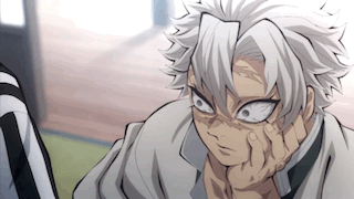 A Close Up Of A Person 'S Face With A Hand On It . GIF