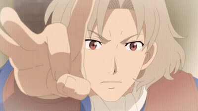 A Close Up Of A Person 'S Face With A Hand Pointing At The Camera GIF