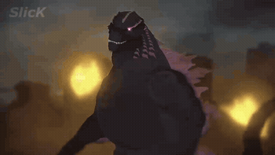 A Close Up Of A Person 'S Face With A Pink Light Coming Out Of It GIF