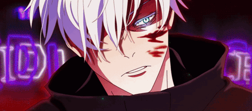 A Close Up Of A Person 'S Face With A Purple Background That Says ' Td ' GIF