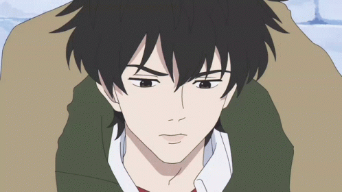 A Close Up Of A Person 'S Face With A Serious Look On His Face GIF