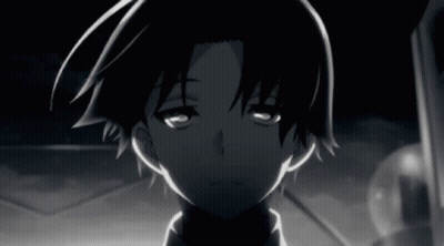 A Close Up Of A Person 'S Face With A Serious Look On Their Face GIF
